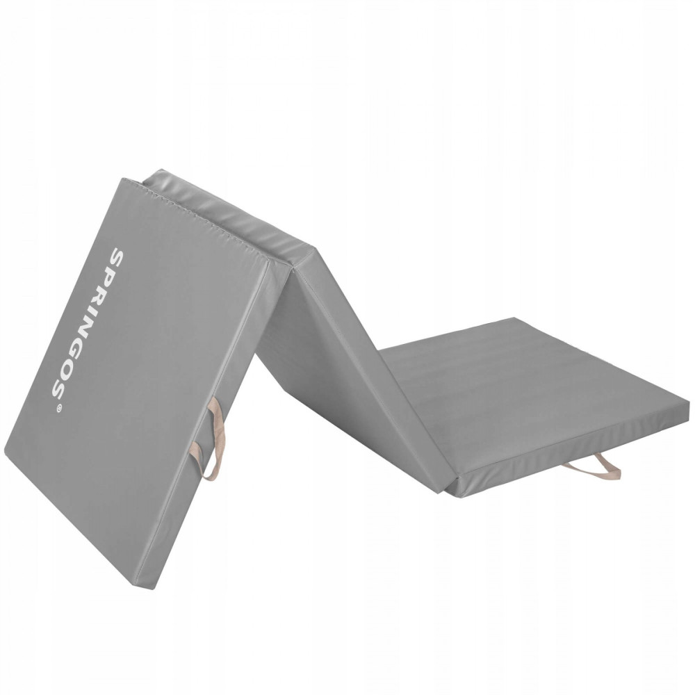 Мат гімнастичний складний Springos 180 x 60 x 5.5 cм Grey FA0062