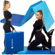 Мат гімнастичний складний Springos 180 x 60 x 5.5 cм Blue FA0063