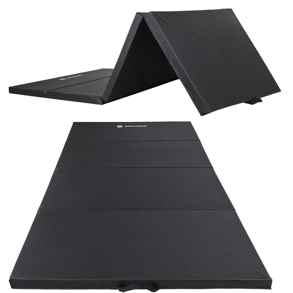 Мат гімнастичний складаний Springos 240 x 120 x 5 см FA0065 Black