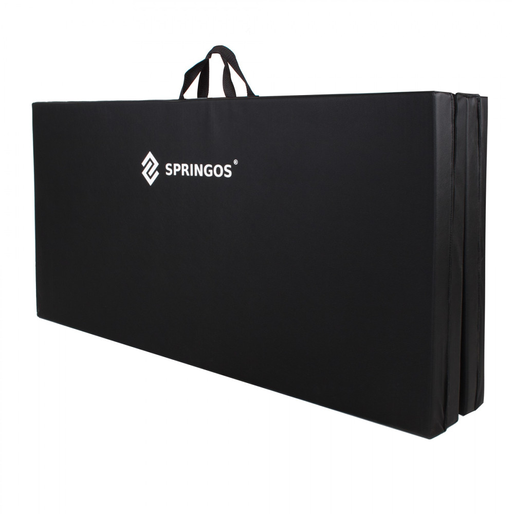 Мат гімнастичний складаний Springos 240 x 120 x 5 см FA0065 Black