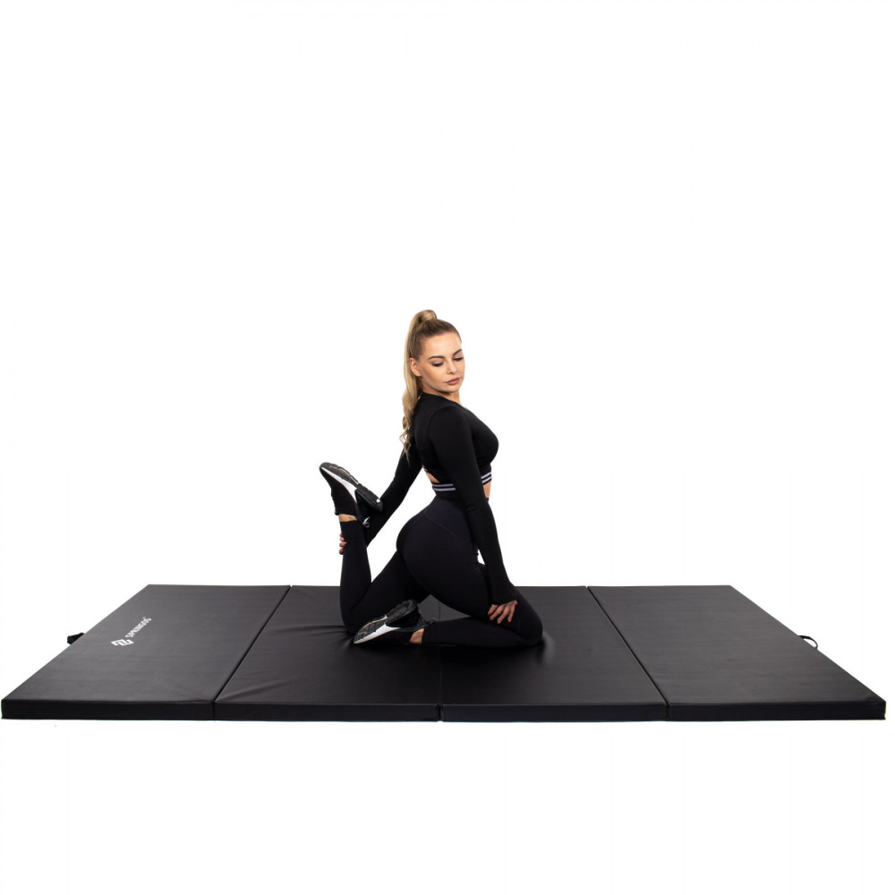 Мат гімнастичний складаний Springos 240 x 120 x 5 см FA0065 Black