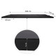 Мат гімнастичний складаний Springos 240 x 120 x 5 см FA0065 Black