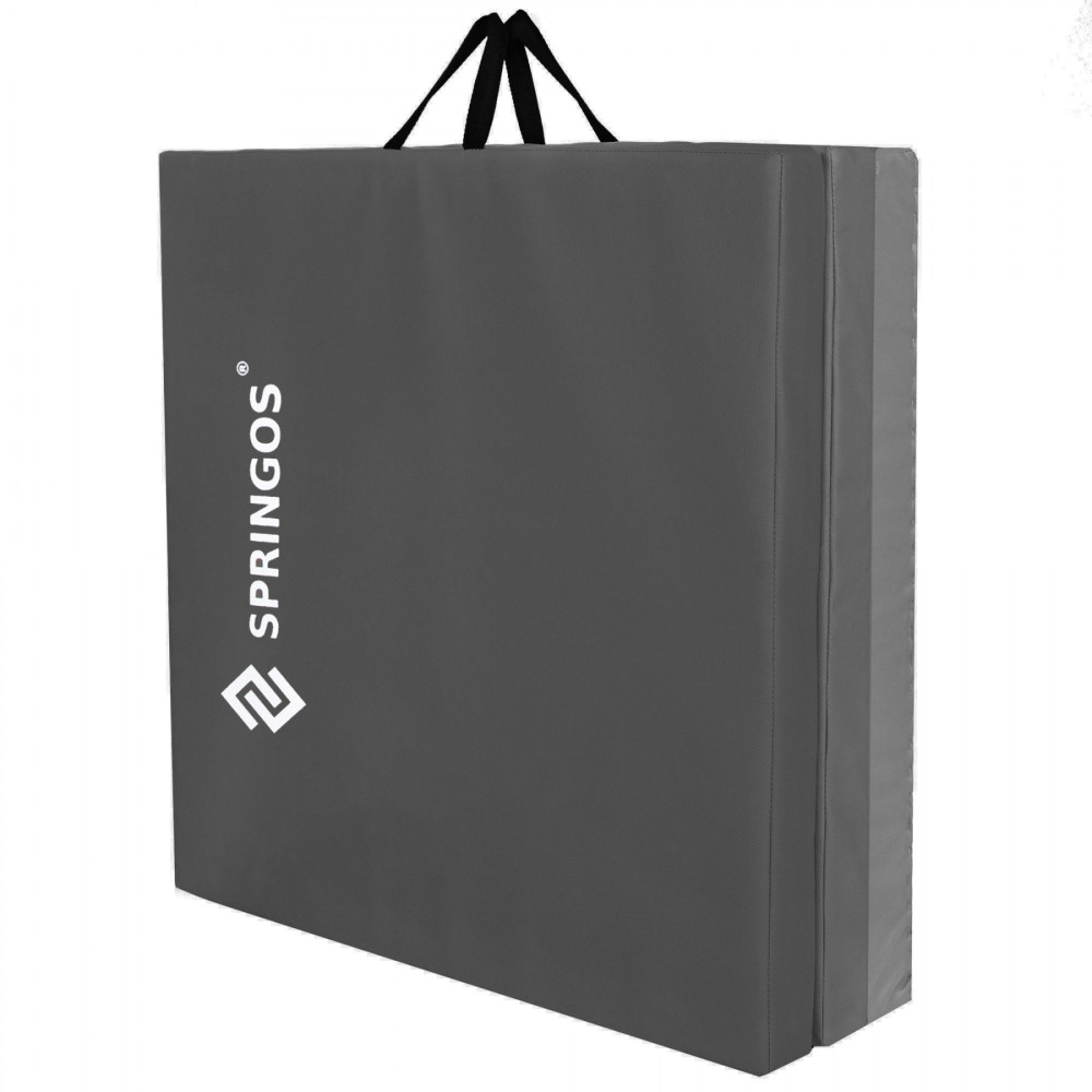 Мат гімнастичний складний Springos 180 x 60 x 5.5 cм Grey FA0139