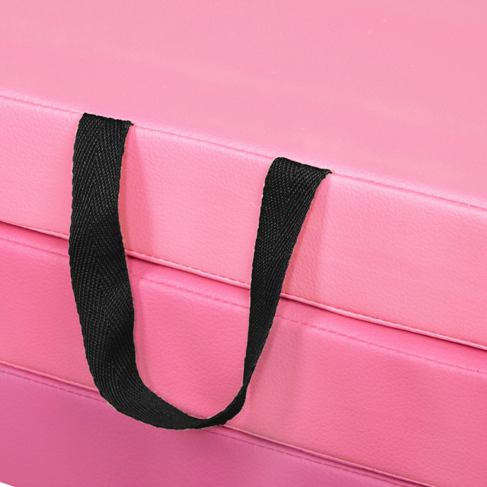 Мат гімнастичний складний Springos 180 x 60 x 5.5 cм Pink FA0140