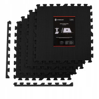 Мат-пазл (ласточкин хвост) Springos Mat Puzzle EVA 120 x 120 x 2 см Black (FM0001)