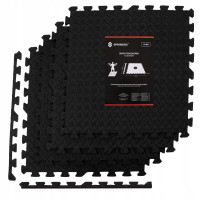 Мат-пазл (ласточкин хвіст) Springos Mat Puzzle EVA 120 x 120 x 1.2 cм Black FM0004