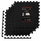 Мат-пазл (ласточкин хвіст) Springos Mat Puzzle EVA 120 x 120 x 1.2 cм Black FM0004