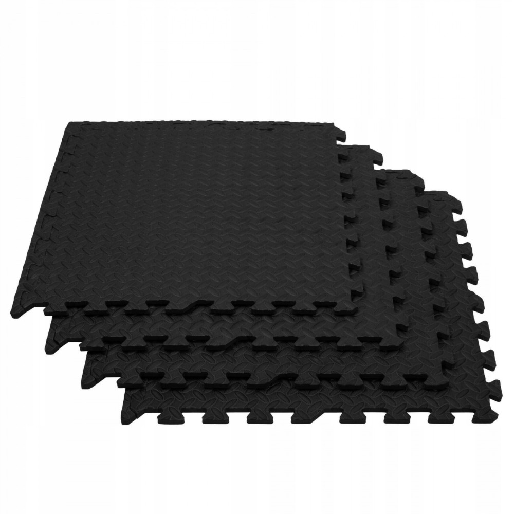 Мат-пазл (ласточкин хвіст) Springos Mat Puzzle EVA 180 x 120 x 1.2 cм Black FM0005