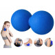 Масажний м'яч подвійний Springos Lacrosse Double Ball 6 x 12 см FA0024