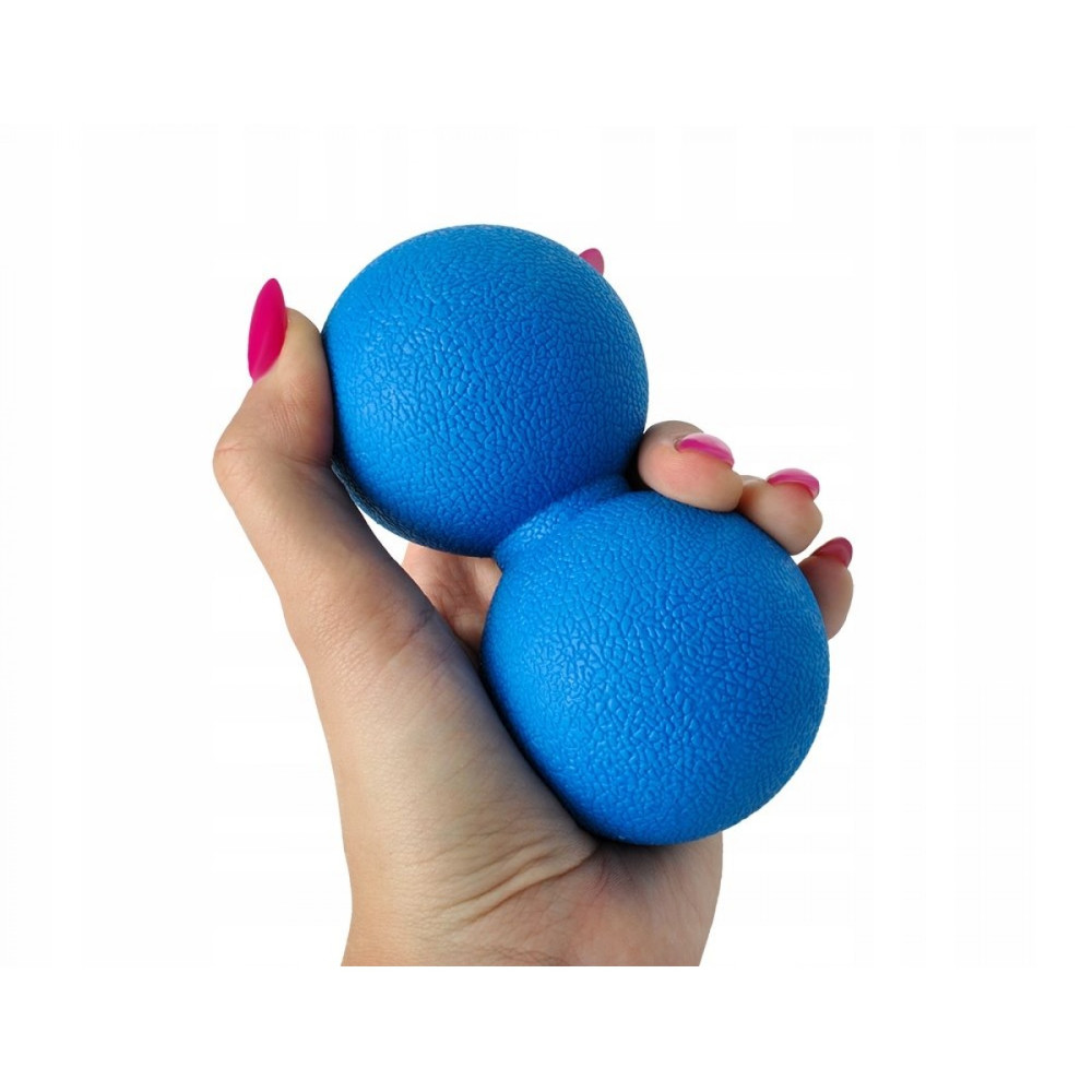 Масажний м'яч подвійний Springos Lacrosse Double Ball 6 x 12 см FA0024