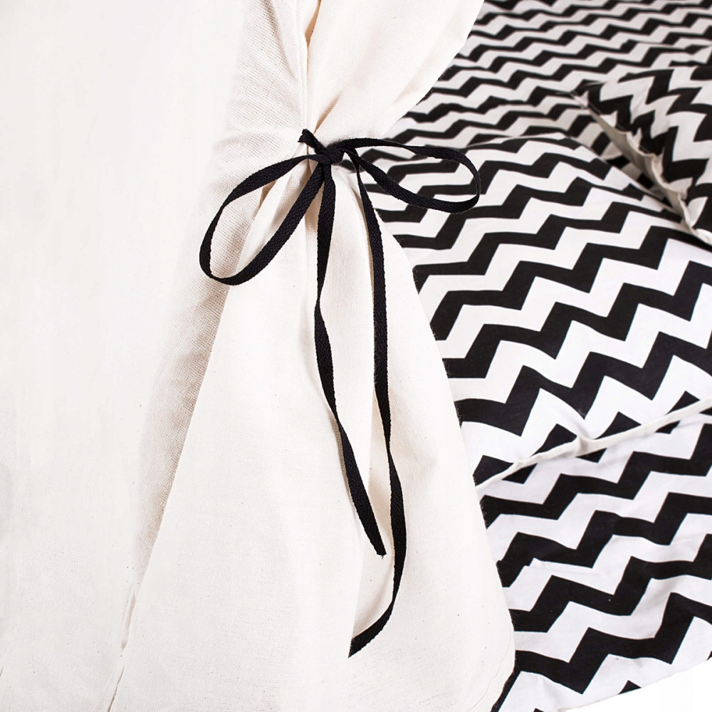 Дитячий намет (вігвам) Springos Tipi XXL White/Black TIP02