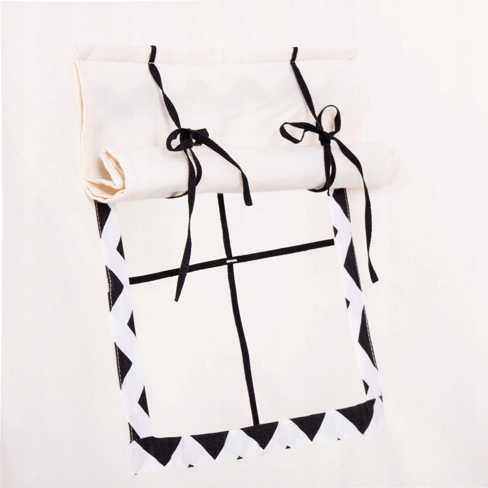 Дитячий намет (вігвам) Springos Tipi XXL White/Black TIP02