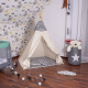Дитячий намет (вігвам) Springos Tipi XXL White/Black TIP02
