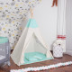 Дитячий намет (вігвам) Springos Tipi XXL White/Mint (TIP04)