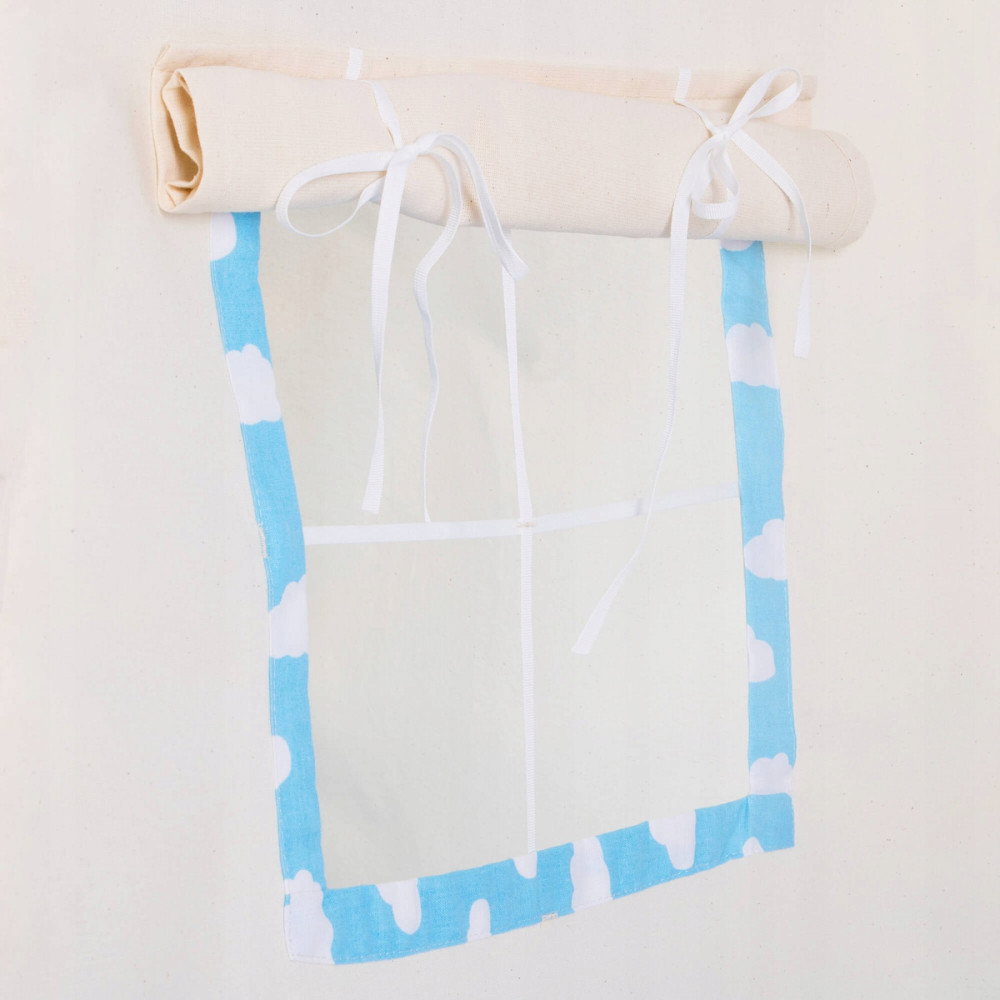 Дитячий намет (вігвам) Springos Tipi XXL White/Sky Blue TIP05