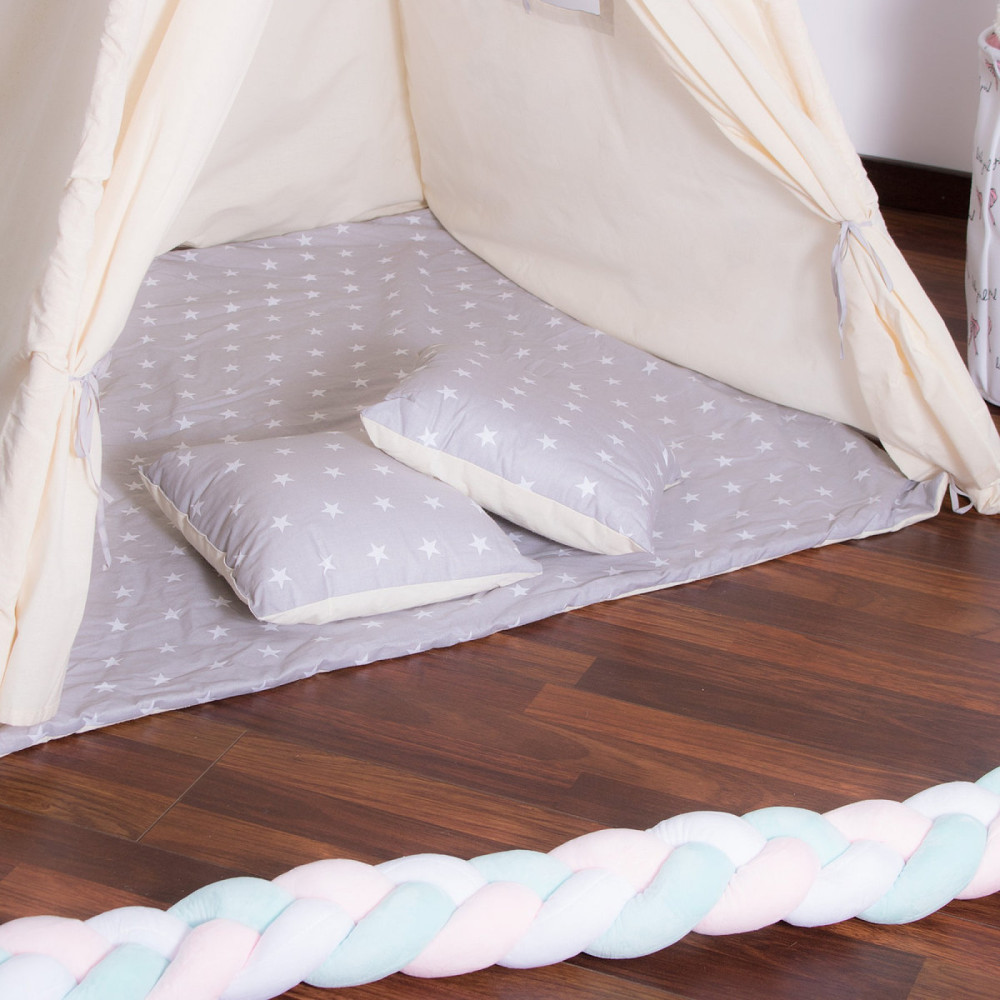 Детская палатка (вигвам) Springos Tipi XXL White/Grey TIP07