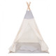 Дитячий намет (вігвам) Springos Tipi XXL White/Grey TIP10