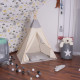 Дитячий намет (вігвам) Springos Tipi XXL White/Grey TIP10