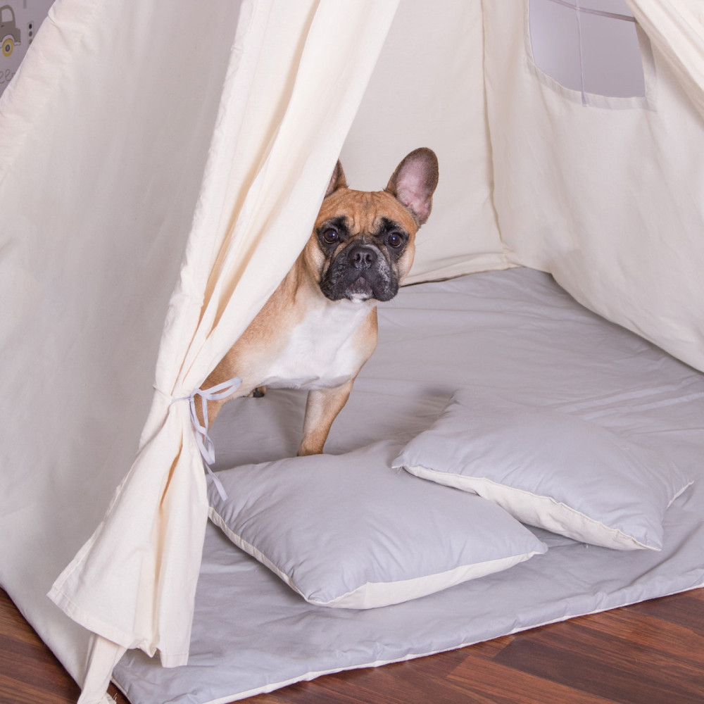 Дитячий намет (вігвам) Springos Tipi XXL White/Grey TIP10