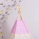 Дитячий намет (вігвам) Springos Tipi XXL White/Pink TIP12