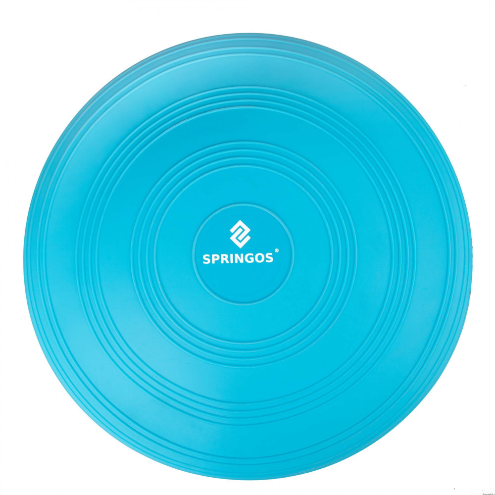 Балансувальна подушка (сенсомоторна) масажна Springos PRO Sky Blue FA0088