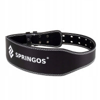 Пояс для важкої атлетики та пауерліфтингу Springos M Black (FA0119)