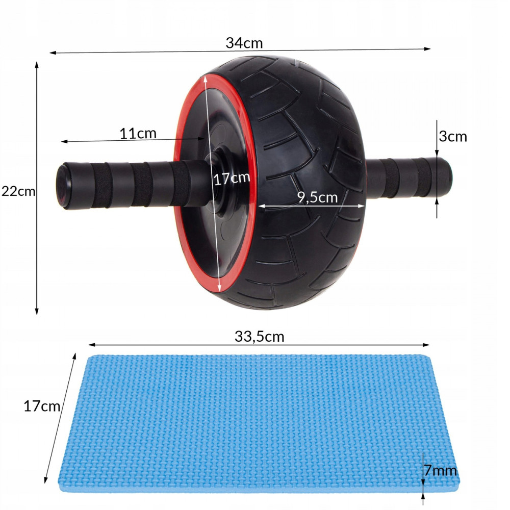 Ролик для преса Springos AB Wheel Black/Red (FA5020)
