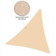 Тент-парус тіньовий для дому, саду та туризму Springos 7 x 5 x 5 м SN1011 Beige