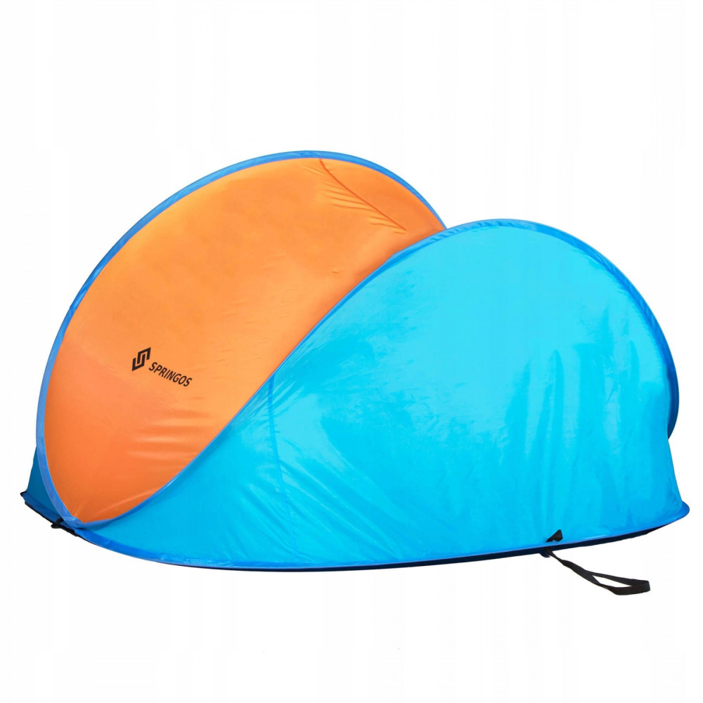 Пляжний тент Springos Pop Up 200 x 120 см PT003 Blue/Orange