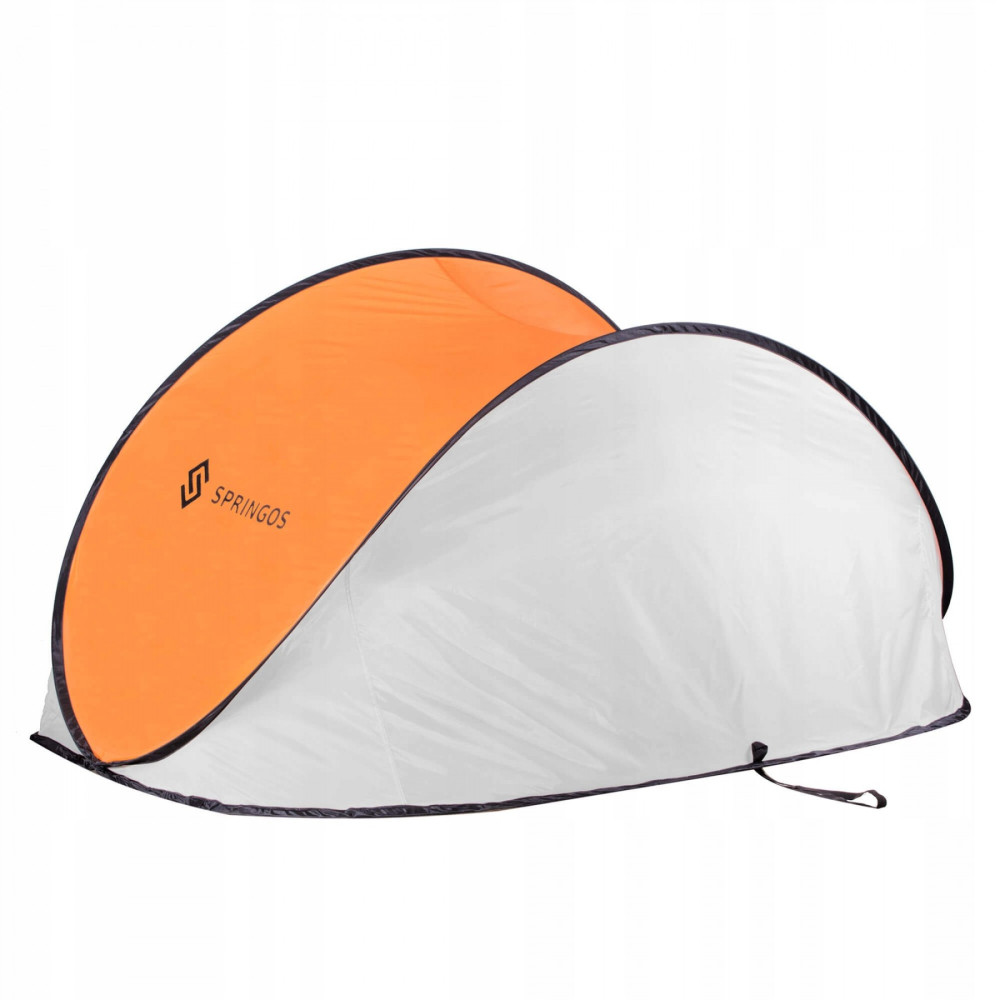 Пляжний тент Springos Pop Up 200 x 120 см PT004 Grey/Orange