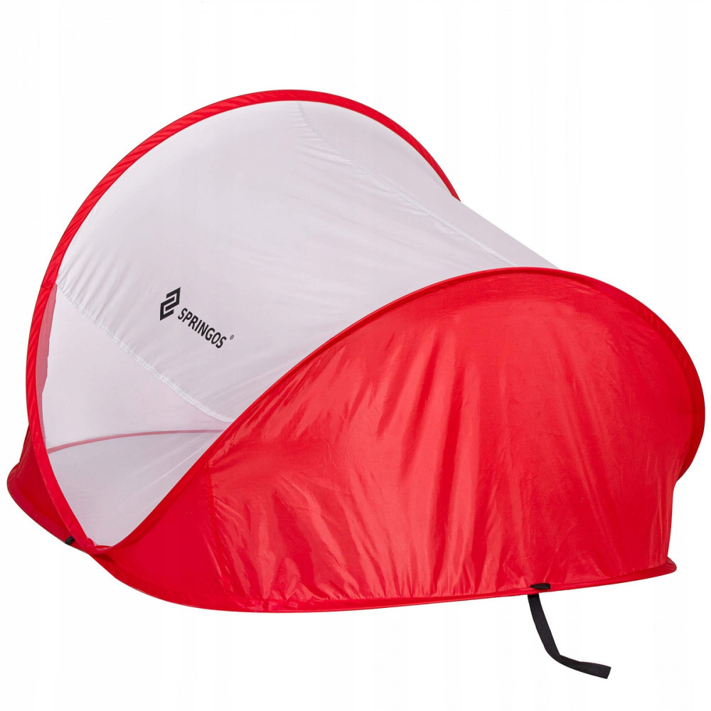 Пляжний тент Springos Pop Up 120 x 200 см PT012 Red/White