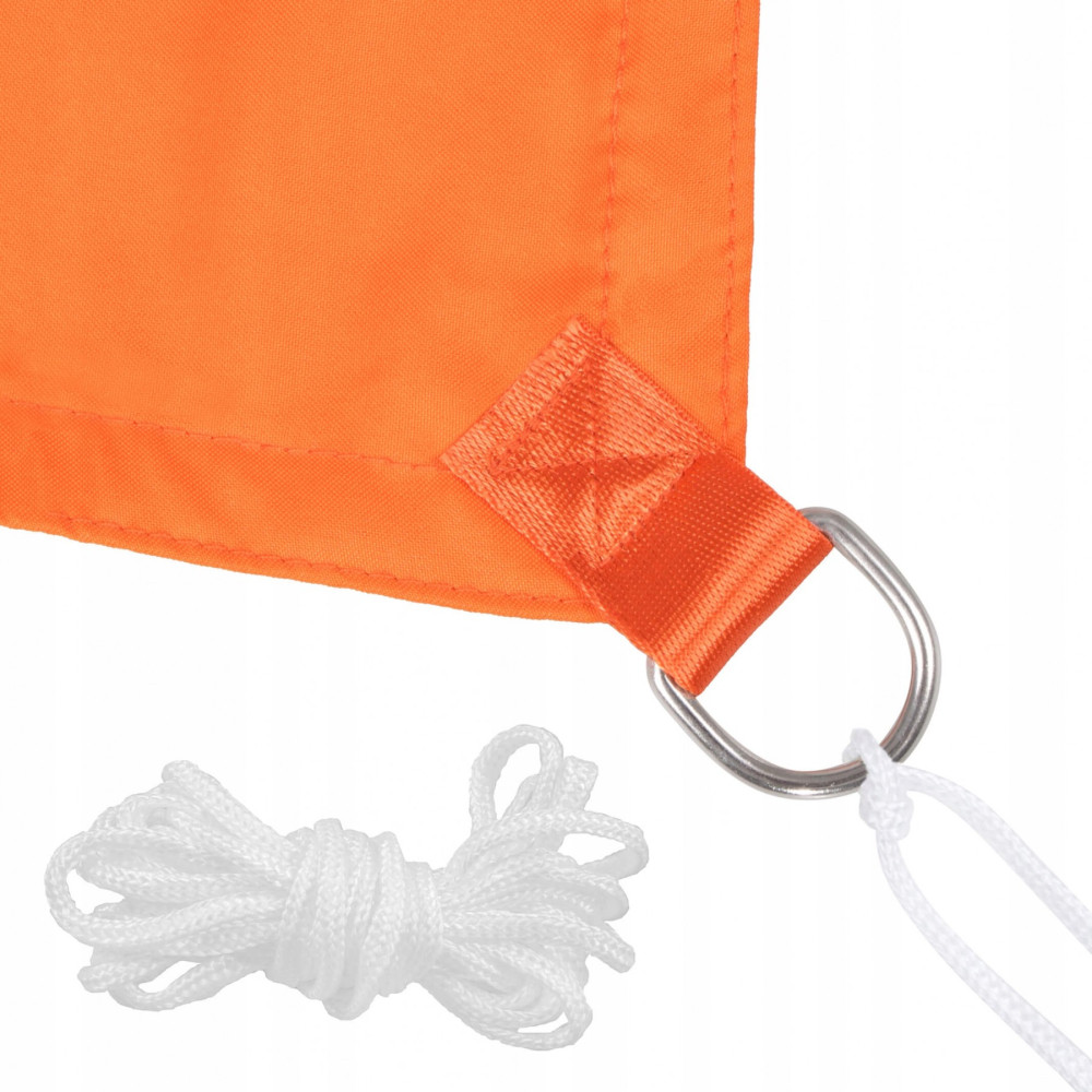Тент-парус тіньовий Springos для дому, саду та туризму 5 x 5 x 5 м SN0015 Flame Orange