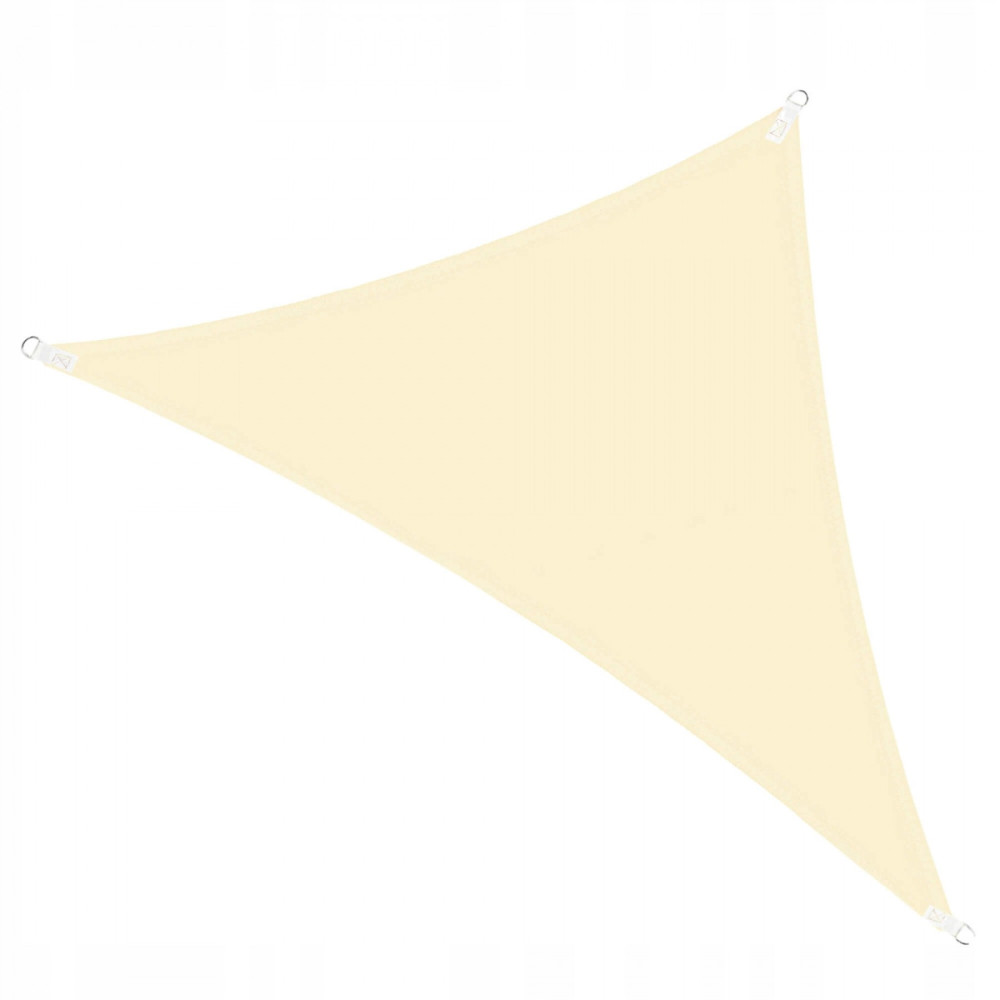 Тент-парус тіньовий Springos для дому, саду та туризму 7 x 5 x 5 м SN1010 Light Yellow