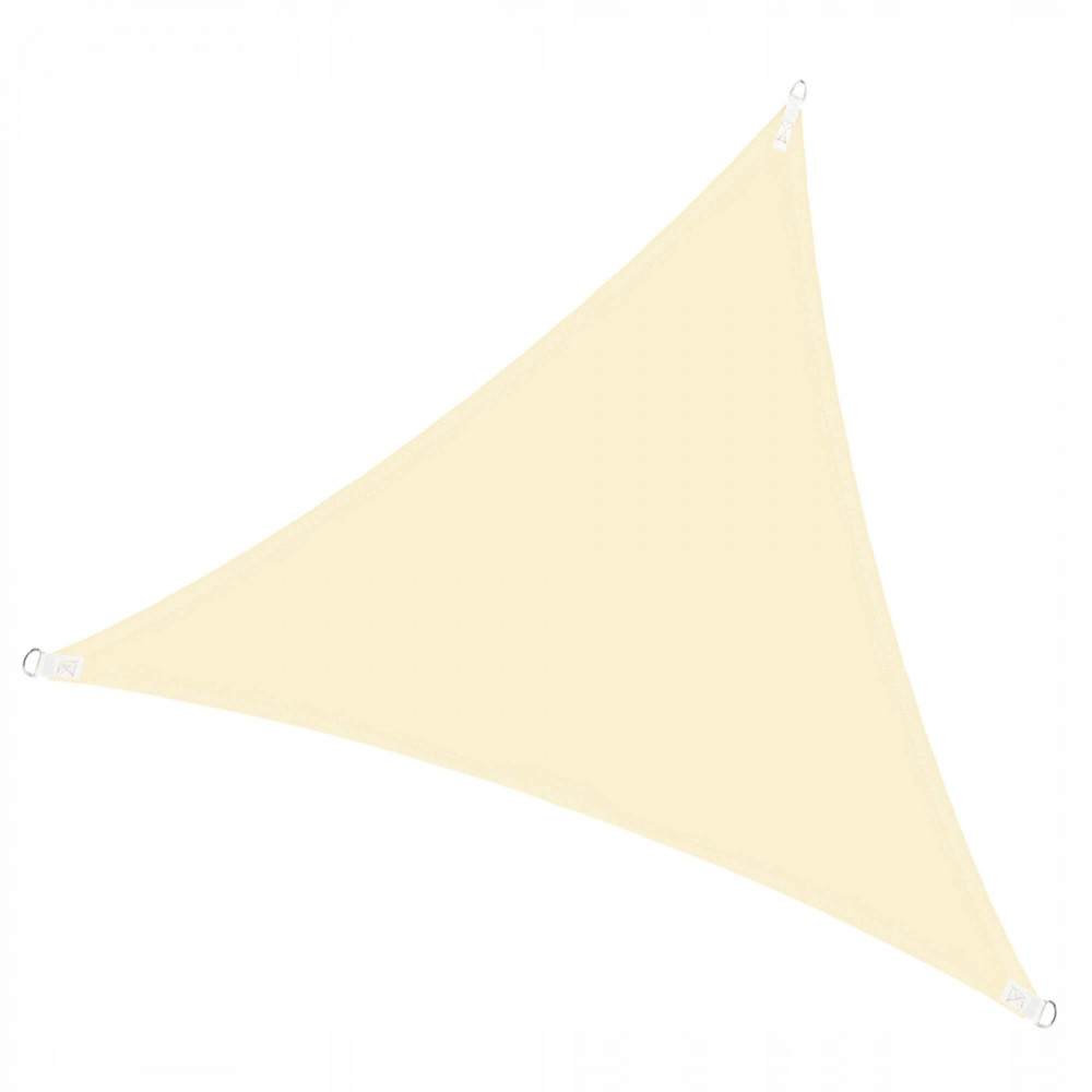 Тент-парус тіньовий Springos для дому, саду та туризму 5 x 5 x 5 м SN1013 Light Yellow