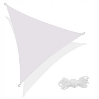 Тент-парус тіньовий Springos для дому, саду та туризму 3 x 3 x 3 м SN1017 Light Grey