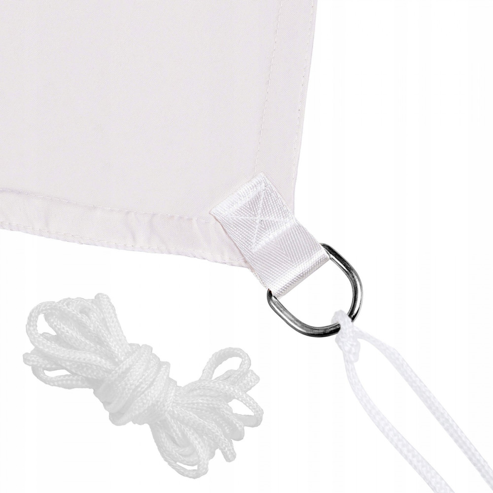 Тент-парус тіньовий Springos для дому, саду та туризму 3 x 3 x 3 м SN1017 Light Grey