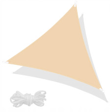 Тент-парус тіньовий Springos для дому, саду та туризму 3 x 3 x 3 м SN1018 Beige