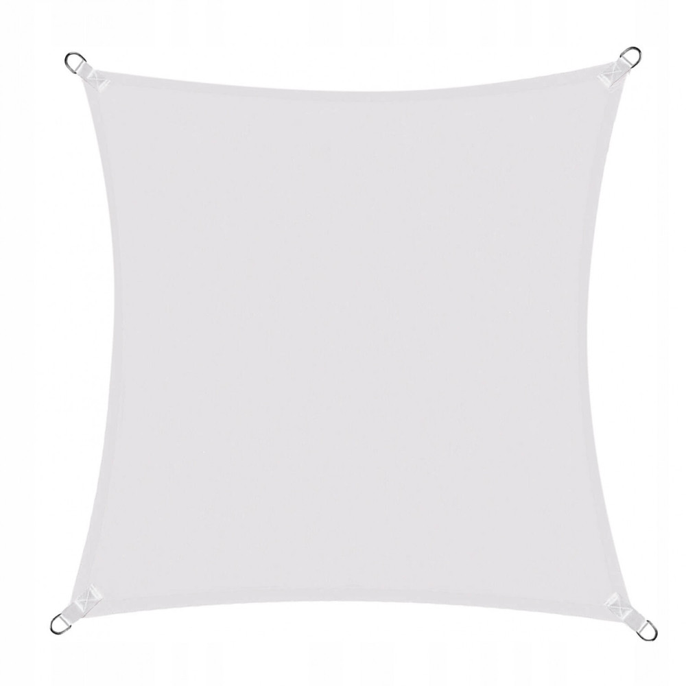 Тент-парус тіньовий Springos для дому, саду та туризму 5 x 5 м SN1021 Light Grey
