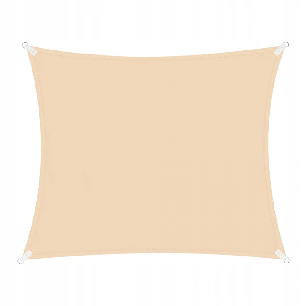 Тент-парус тіньовий Springos для дому, саду та туризму 5 x 5 м SN1022 Beige