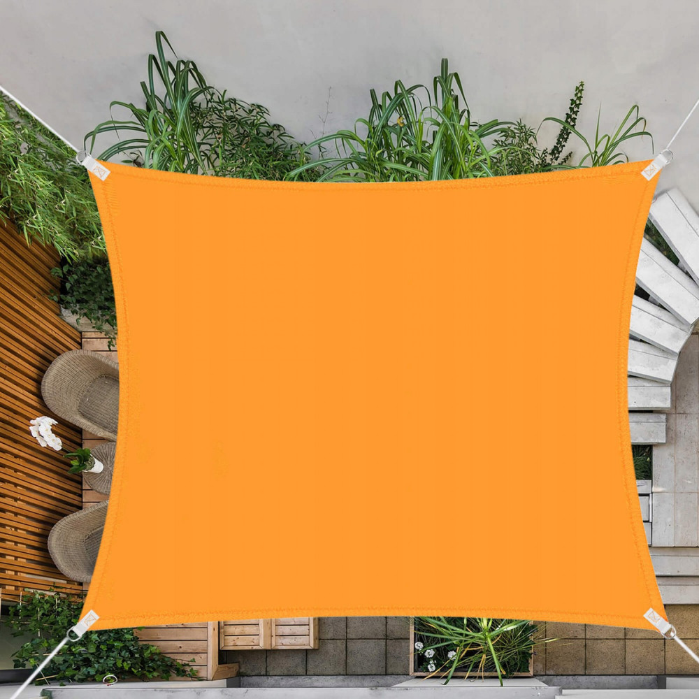 Тент-парус тіньовий Springos для дому, саду та туризму 3 x 3 м SN1031 Orange
