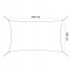 Тент-парус тіньовий Springos для дому, саду та туризму 4 x 3 м SN1033 Light Grey