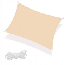 Тент-парус теневой Springos для дома, сада и туризма 4 x 3 м SN1034 Beige