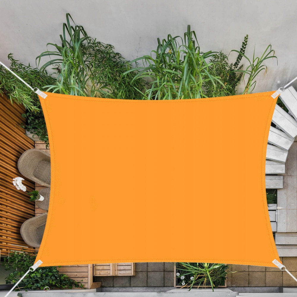 Тент-парус тіньовий Springos для дому, саду та туризму 4 x 3 м SN1035 Orange
