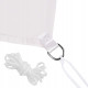 Тент-парус тіньовий Springos для дому, саду та туризму 4 x 2 м SN1037 Light Grey