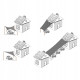 Тент-парус тіньовий Springos для дому, саду та туризму 4 x 2 м SN1037 Light Grey
