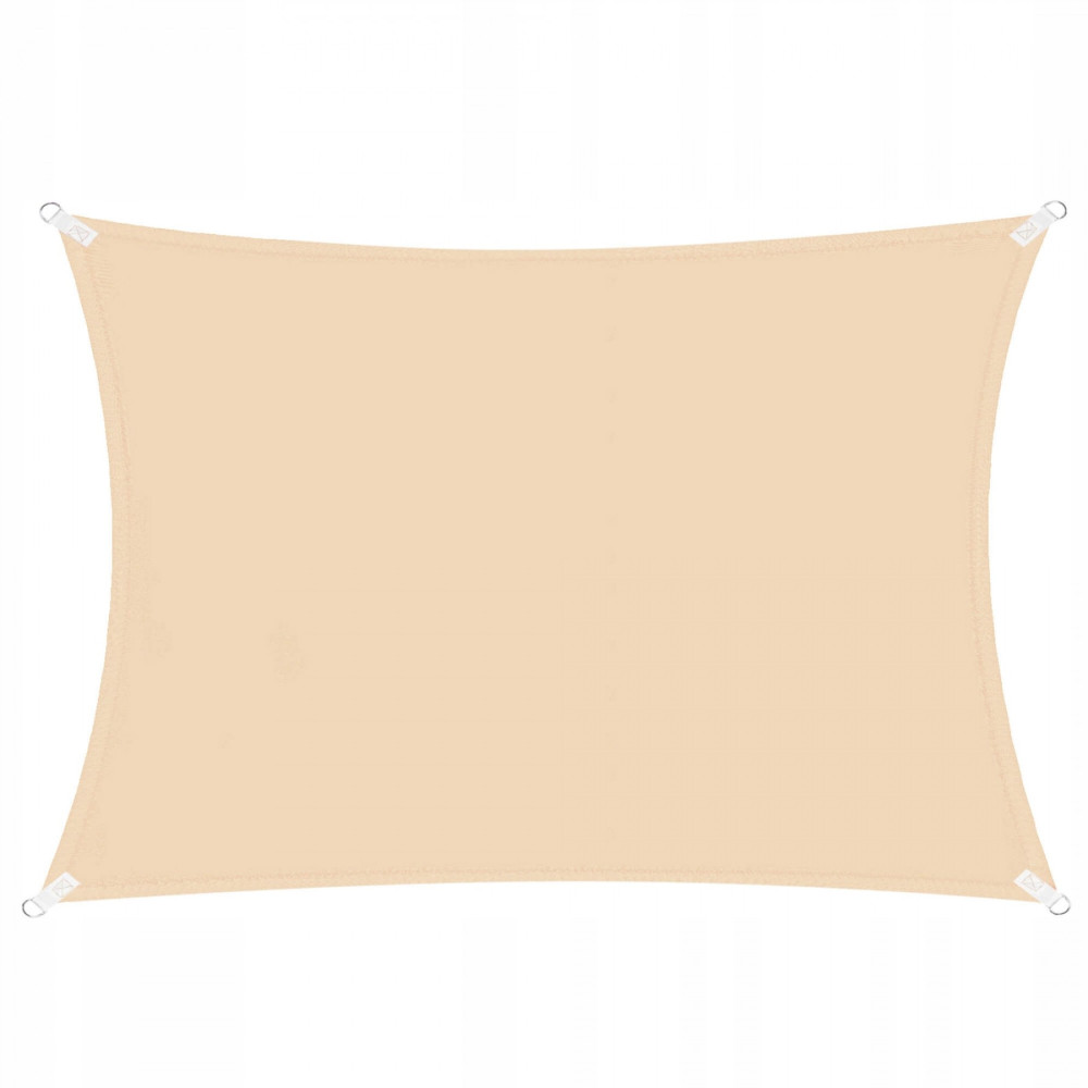Тент-парус тіньовий Springos для дому, саду та туризму 3 x 2 м SN1042 Beige