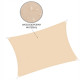 Тент-парус тіньовий Springos для дому, саду та туризму 3 x 2 м SN1042 Beige