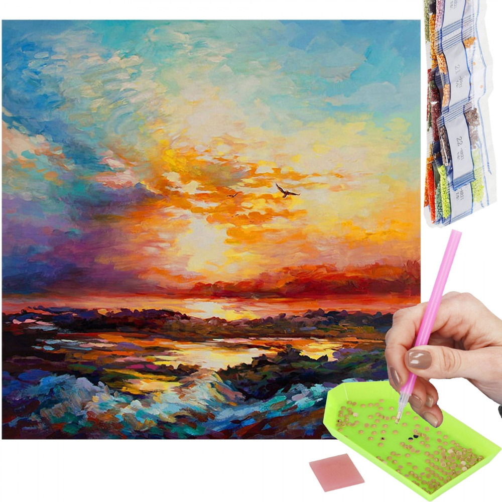 Набір алмазної мозаїки (вишивки) Springos Art 40 x 30 см DP0003