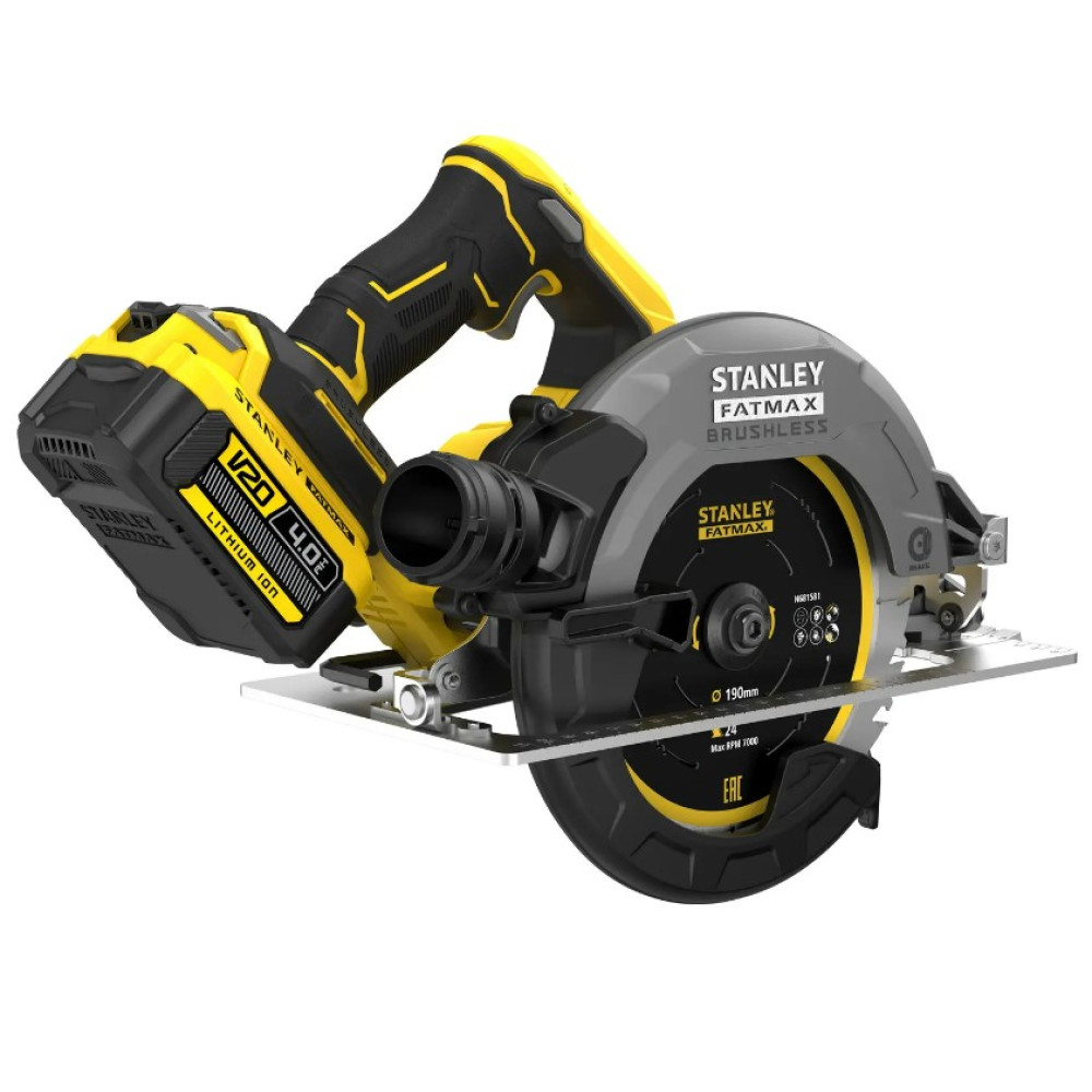 Пила циркулярная аккумуляторная Stanley Fatmax с АКБ и ЗУ SFMCS550M2K