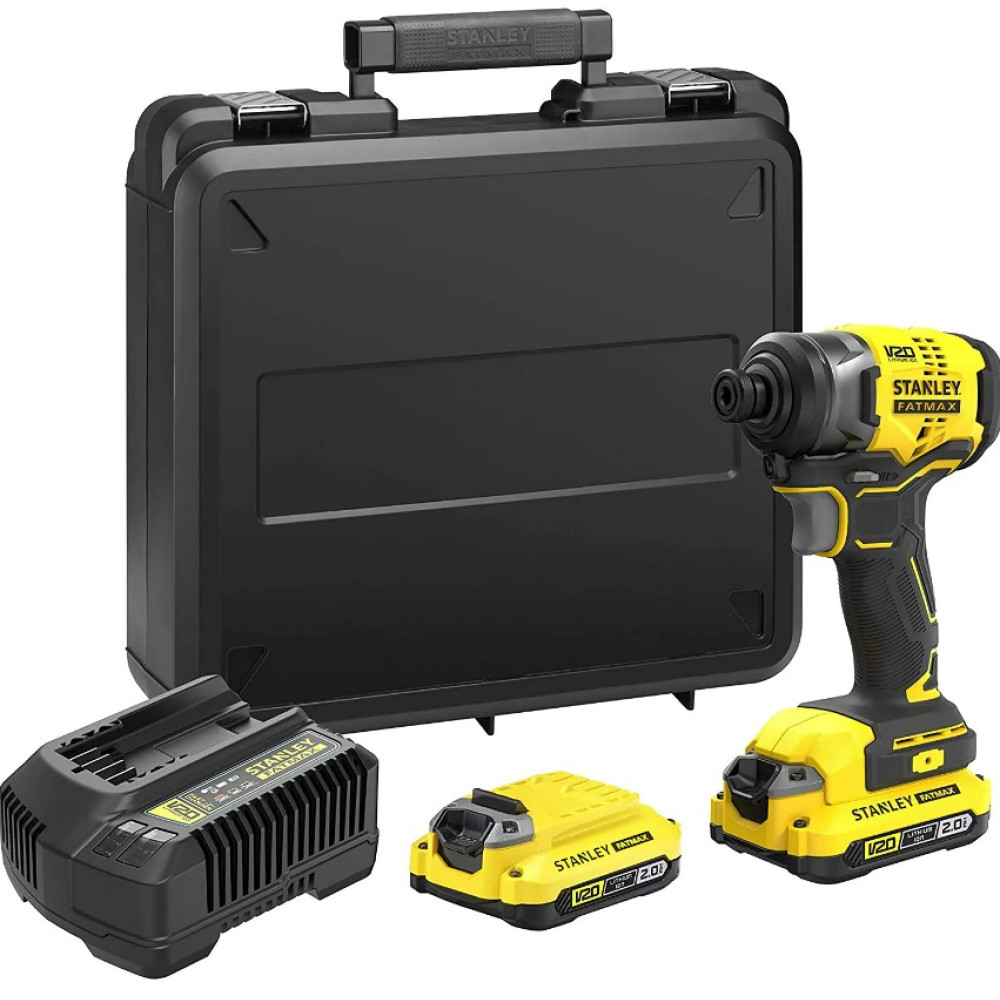 Гайковерт ударный аккумуляторный Stanley Fatmax c АКБ и ЗУ SFMCF810D2K